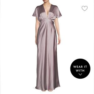 Renee C. Satin Gown Dusty Lavender